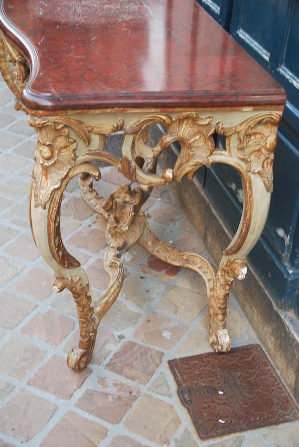 Louis XV Period Carved Wood Console
