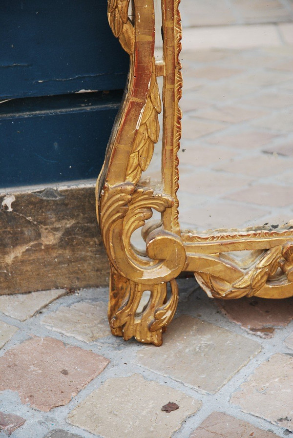 Miroir En Bois Doré D époque Louis  XV, Provence XVIIIe siècle