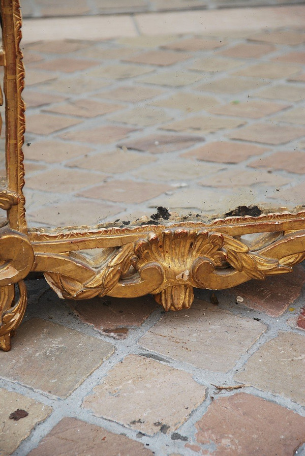 Miroir En Bois Doré D époque Louis  XV, Provence XVIIIe siècle