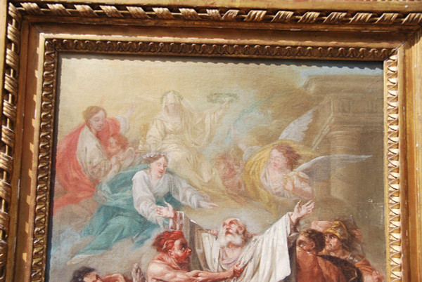 Martyre De Saint Denis, école XVIIIe siècle Suiveur De Van Loo