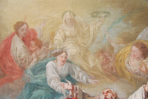 Martyre De Saint Denis, école XVIIIe siècle Suiveur De Van Loo