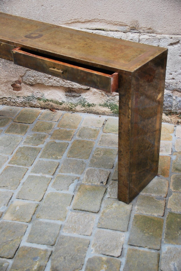Konsole Aus Messing Um 1970