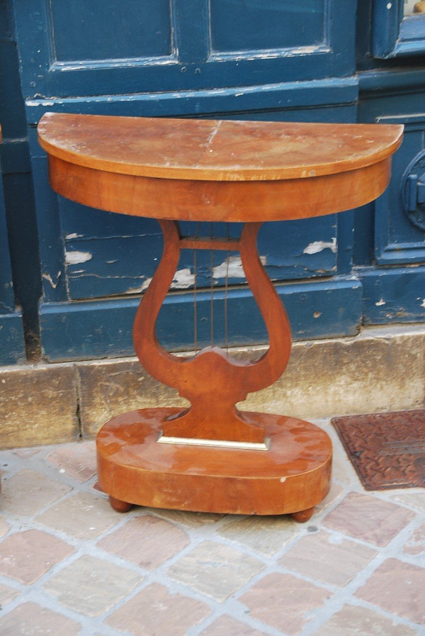 Coppia di piccole console in mogano Inghilterra