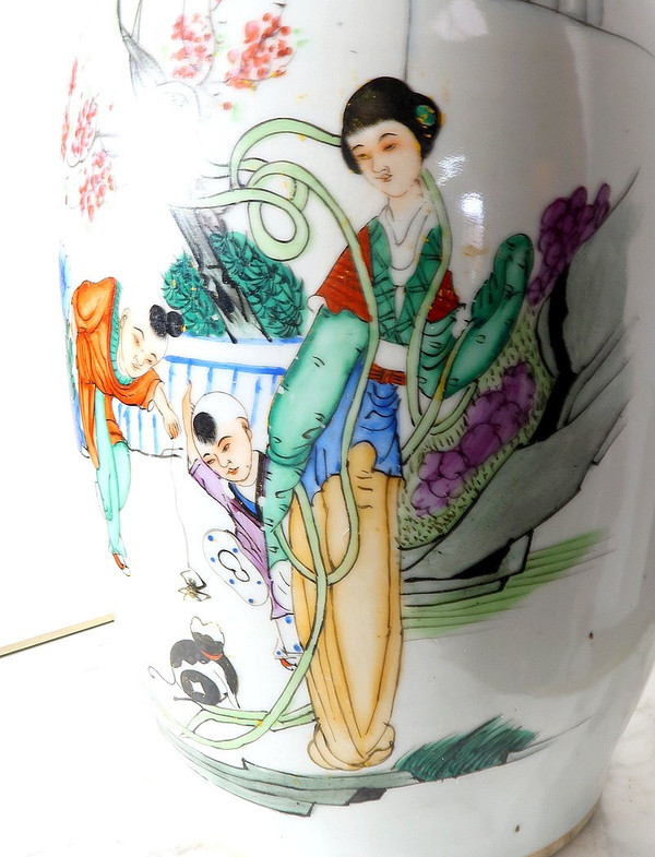 Porcelain Baluster Vase, China - Early 20th century