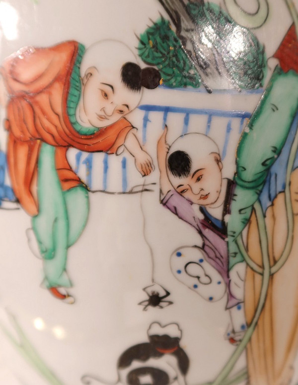 Porcelain Baluster Vase, China - Early 20th century