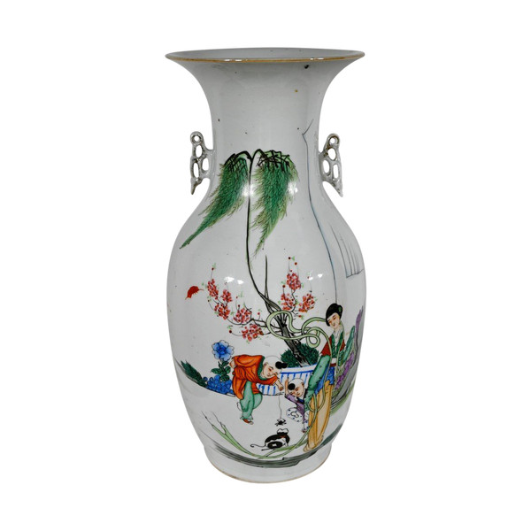 Porcelain Baluster Vase, China - Early 20th century