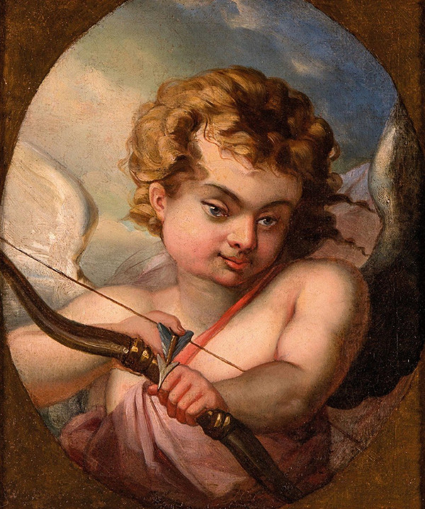 Cupido che scocca la sua freccia, Scuola francese del Settecento
