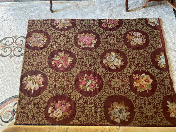 Tappeto Aubusson d'epoca Carlo X, 1825 circa.