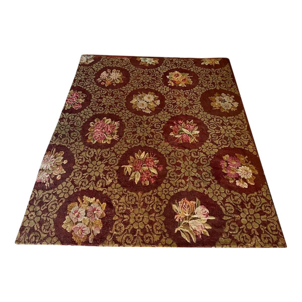 Tappeto Aubusson d'epoca Carlo X, 1825 circa.
