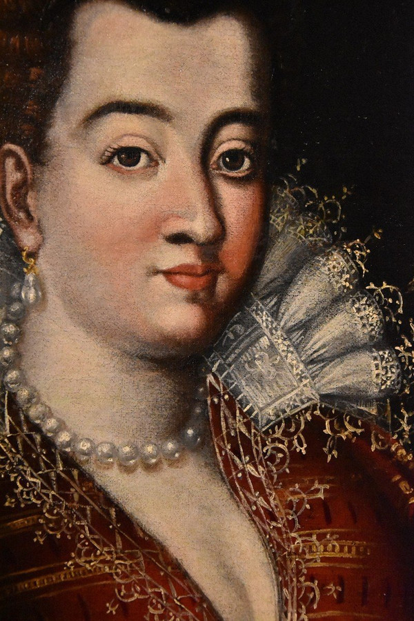 Porträt Der Großherzogin Bianca Cappello, Scipione Pulzone Dit Il Gaetano (1544 - 1598)