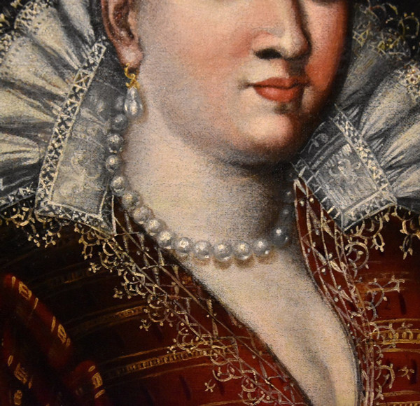 Porträt Der Großherzogin Bianca Cappello, Scipione Pulzone Dit Il Gaetano (1544 - 1598)