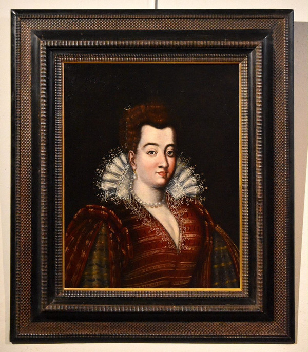 Porträt Der Großherzogin Bianca Cappello, Scipione Pulzone Dit Il Gaetano (1544 - 1598)