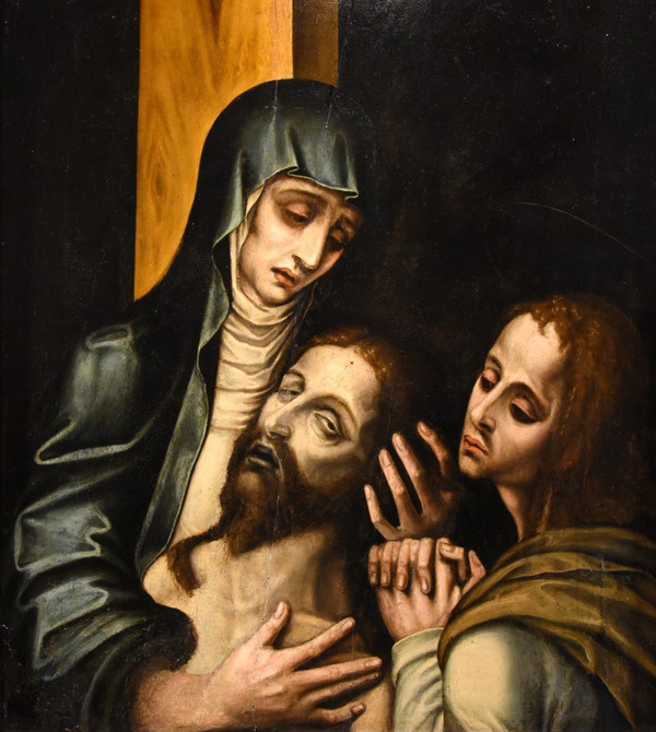 La Pietà With Saint John, Luis De Morales, Called 'el Divino' (badajoz 1509 - 1586) workshop Of