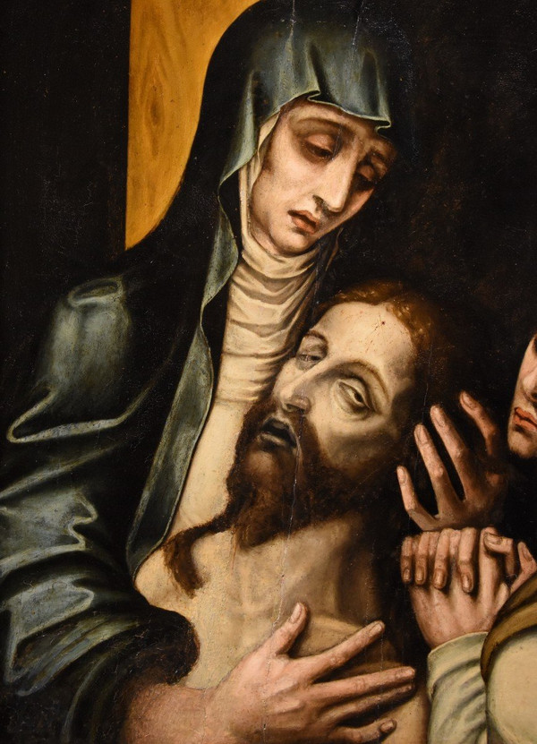 La Pietà With Saint John, Luis De Morales, Called 'el Divino' (badajoz 1509 - 1586) workshop Of