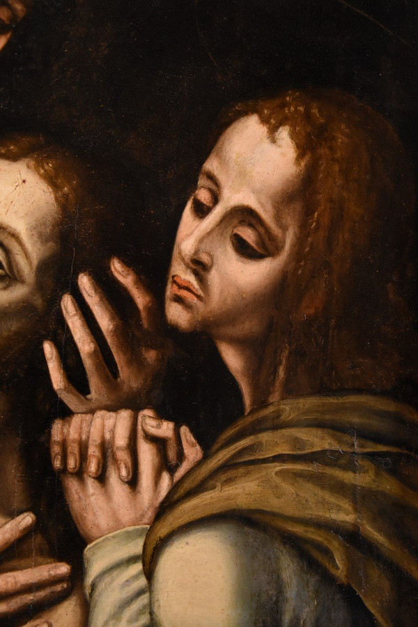La Pietà With Saint John, Luis De Morales, Called 'el Divino' (badajoz 1509 - 1586) workshop Of