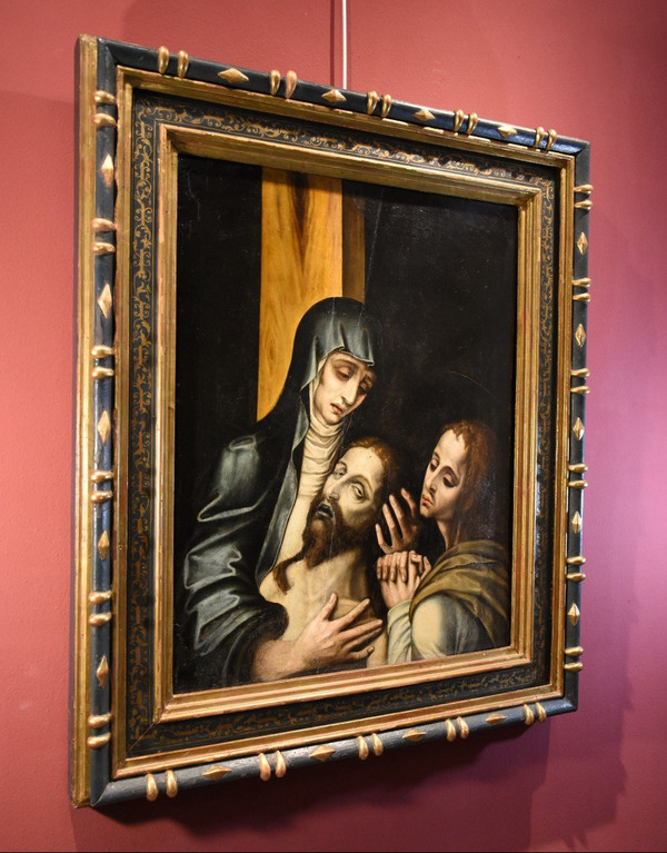 La Pietà With Saint John, Luis De Morales, Called 'el Divino' (badajoz 1509 - 1586) workshop Of