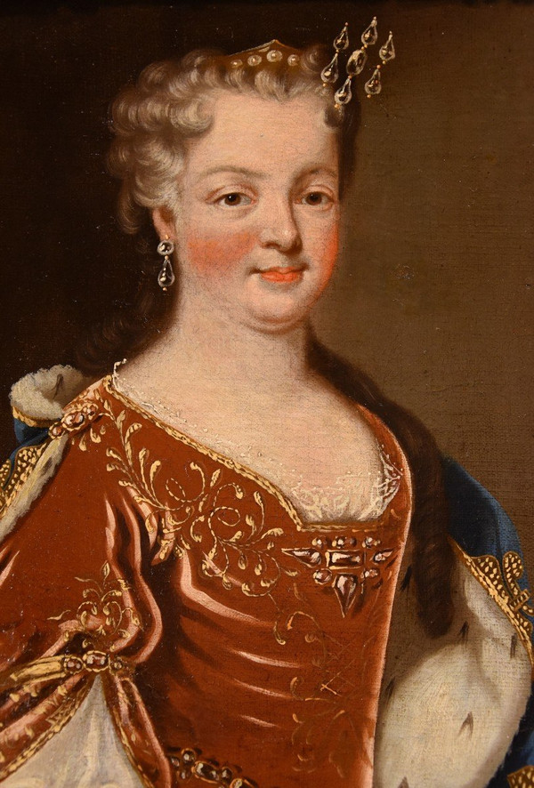 König Ludwig XV. von Frankreich mit Königingemahlin Maria Leszczyńska und Pierre Gobert (1662–1744)