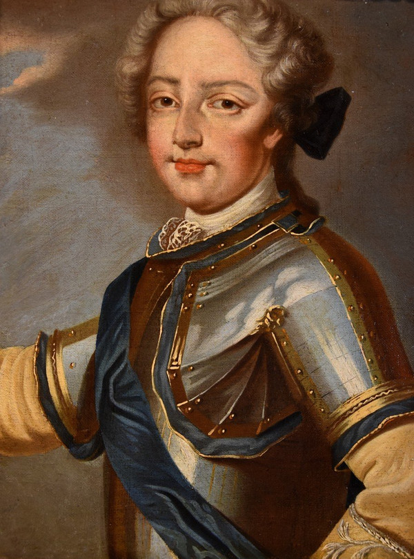 König Ludwig XV. von Frankreich mit Königingemahlin Maria Leszczyńska und Pierre Gobert (1662–1744)