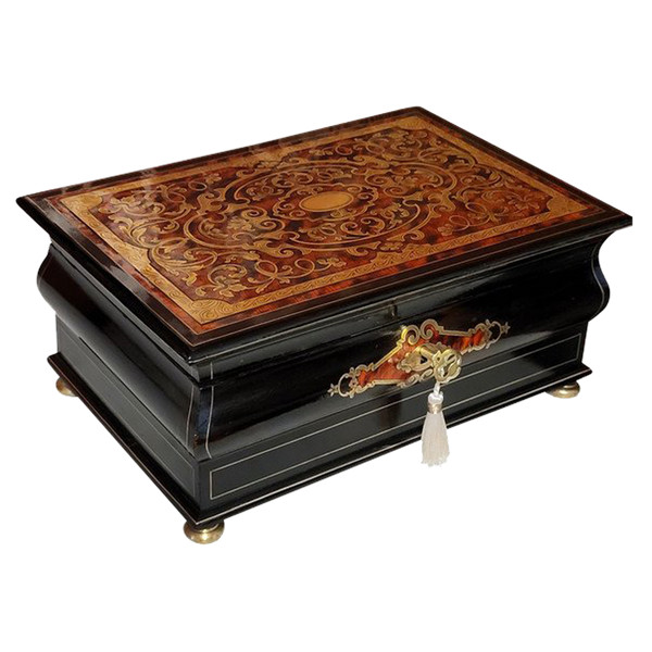 Coffret Porte Montre Marqueterie Boulle , grandes dimensions