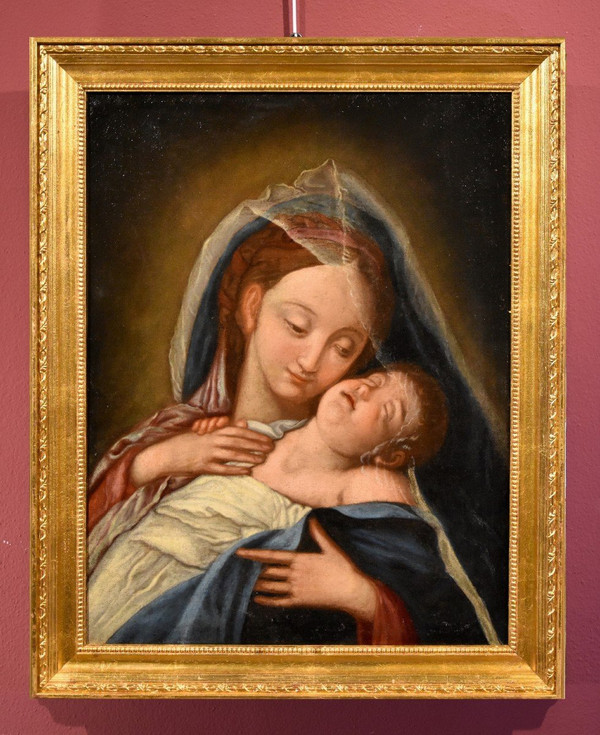 Die Jungfrau mit dem Kind, Giovan Battista Salvi Il Sassoferrato (1609 - 1685) Nachfolger De