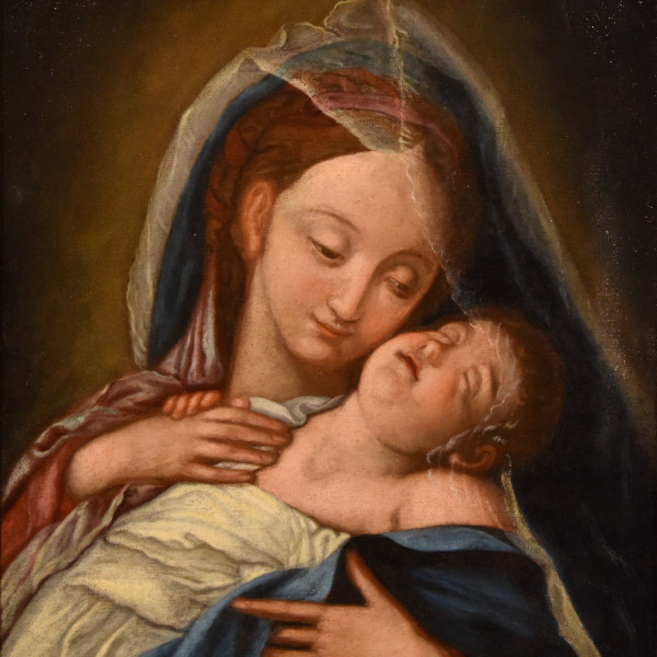 Die Jungfrau mit dem Kind, Giovan Battista Salvi Il Sassoferrato (1609 - 1685) Nachfolger De