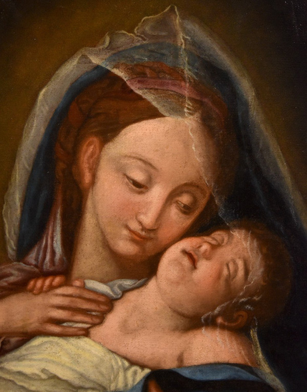 Die Jungfrau mit dem Kind, Giovan Battista Salvi Il Sassoferrato (1609 - 1685) Nachfolger De