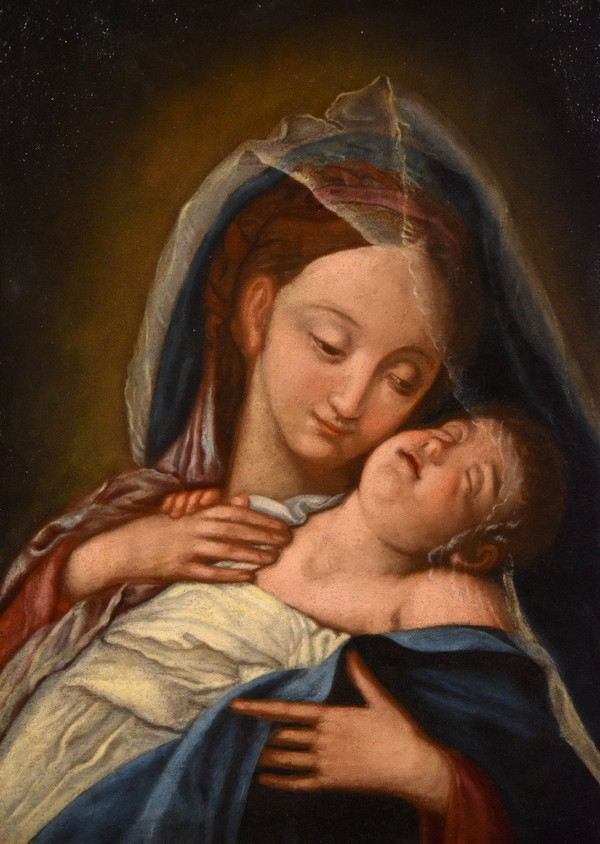 Die Jungfrau mit dem Kind, Giovan Battista Salvi Il Sassoferrato (1609 - 1685) Nachfolger De