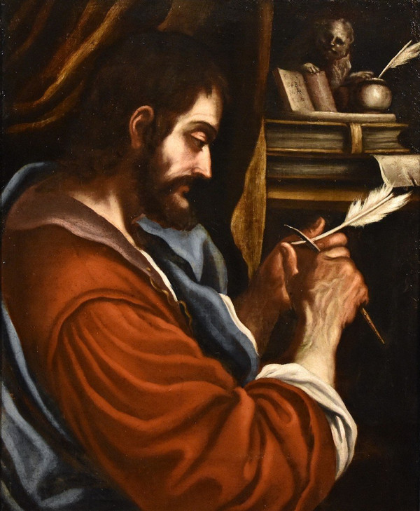 Saint Marc l'Evangéliste, Bartolomeo Gennari (cento, 1594 - Bologne, 1661) Attribuable à