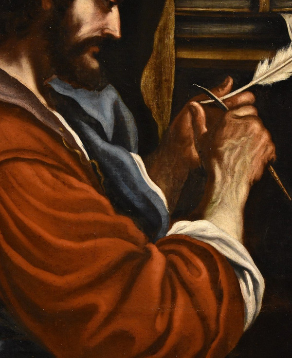 Saint Marc l'Evangéliste, Bartolomeo Gennari (cento, 1594 - Bologne, 1661) Attribuable à