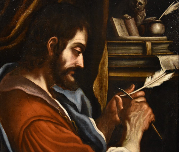 Saint Marc l'Evangéliste, Bartolomeo Gennari (cento, 1594 - Bologne, 1661) Attribuable à
