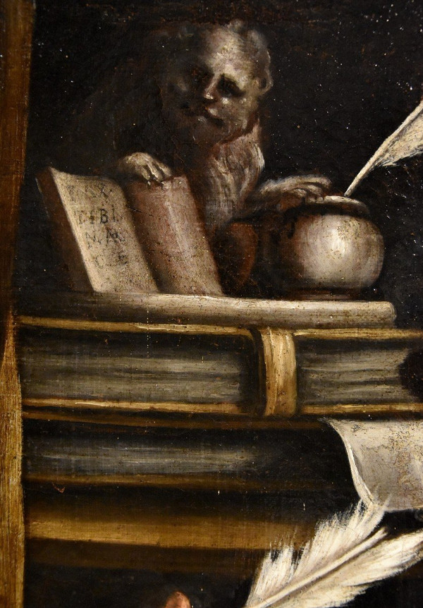 Saint Marc l'Evangéliste, Bartolomeo Gennari (cento, 1594 - Bologne, 1661) Attribuable à
