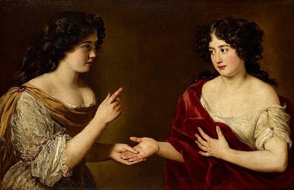 Portrait Of The Young Ortensia Mancini, Jacob Ferdinand Voet (antwerp 1639 - Paris 1689)