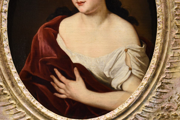 Portrait Of The Young Ortensia Mancini, Jacob Ferdinand Voet (antwerp 1639 - Paris 1689)