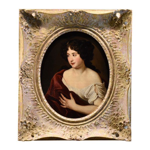 Portrait De La Jeune Duchesse Ortensia Mancini, Jacob Ferdinand Voet (anvers 1639 - Paris 1689)