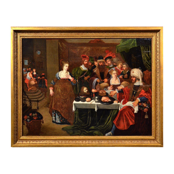 Das Festmahl des Herodes, Gaspar Van Den Hoecke (Antwerpen, 1585 - 1648)