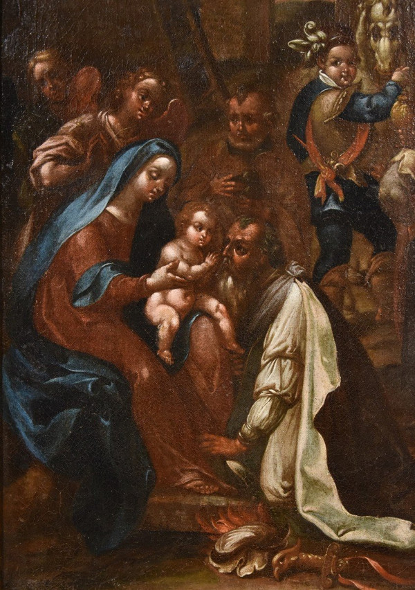 l'Adoration Des Mages, Jan Van Der Straet, Dit Giovanni Stradano (bruges 1523 - Florence 1605)