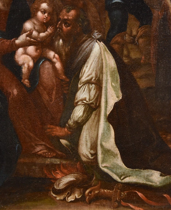 l'Adoration Des Mages, Jan Van Der Straet, Dit Giovanni Stradano (bruges 1523 - Florence 1605)