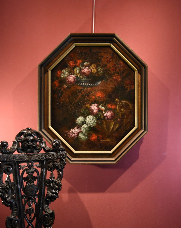Blumenkomposition, Francesca Volò Smiller (Mailand, 1657 - 1700) Umkreis