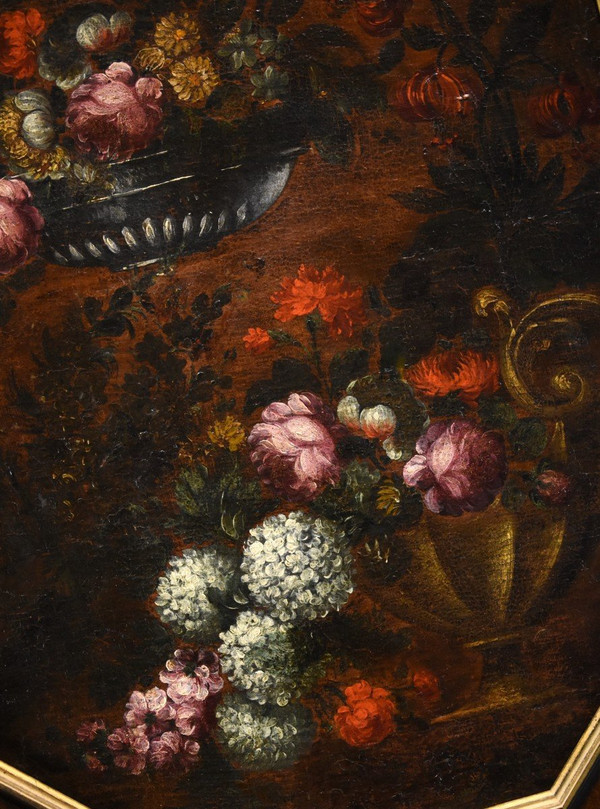 Blumenkomposition, Francesca Volò Smiller (Mailand, 1657 - 1700) Umkreis