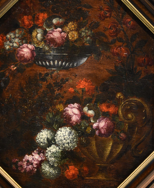 Blumenkomposition, Francesca Volò Smiller (Mailand, 1657 - 1700) Umkreis