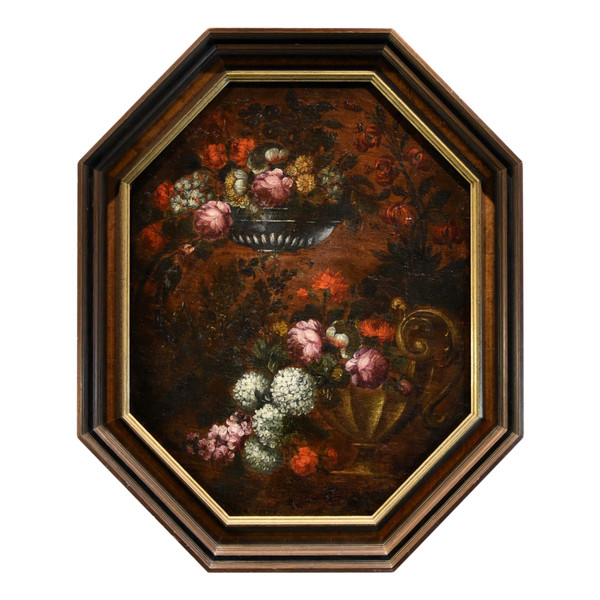 Blumenkomposition, Francesca Volò Smiller (Mailand, 1657 - 1700) Umkreis