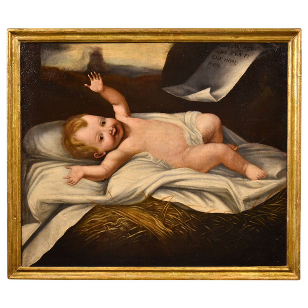 Enfant Jésus, Peintre Lombard Actif Au XVIIe Siècle