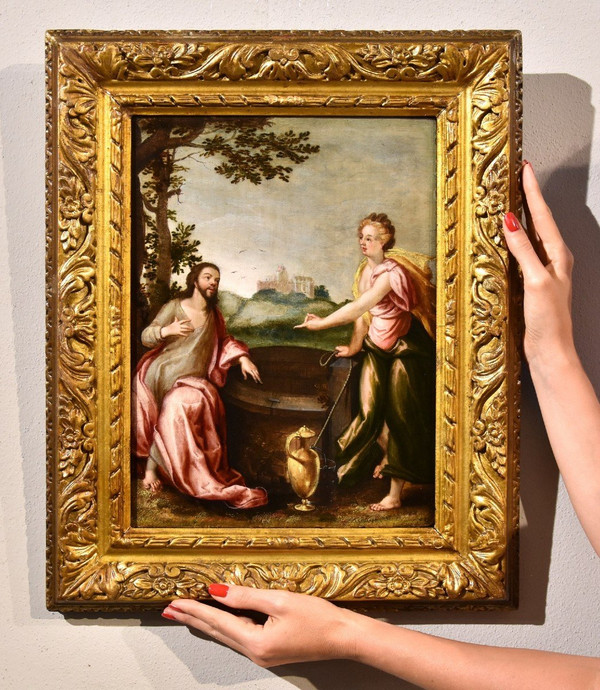 Christus Und Die Samariterin, Ludovico Pozzoserrato (Antwerpen 1550 - Treviso 1605)