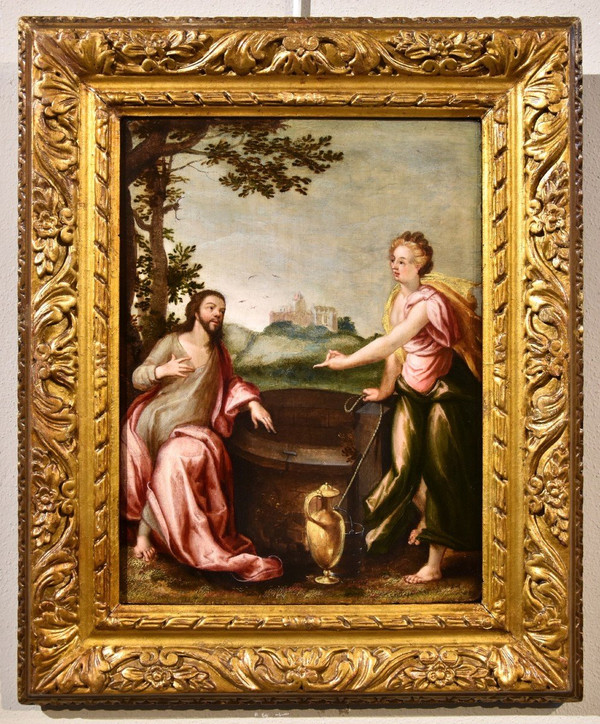 Christus Und Die Samariterin, Ludovico Pozzoserrato (Antwerpen 1550 - Treviso 1605)