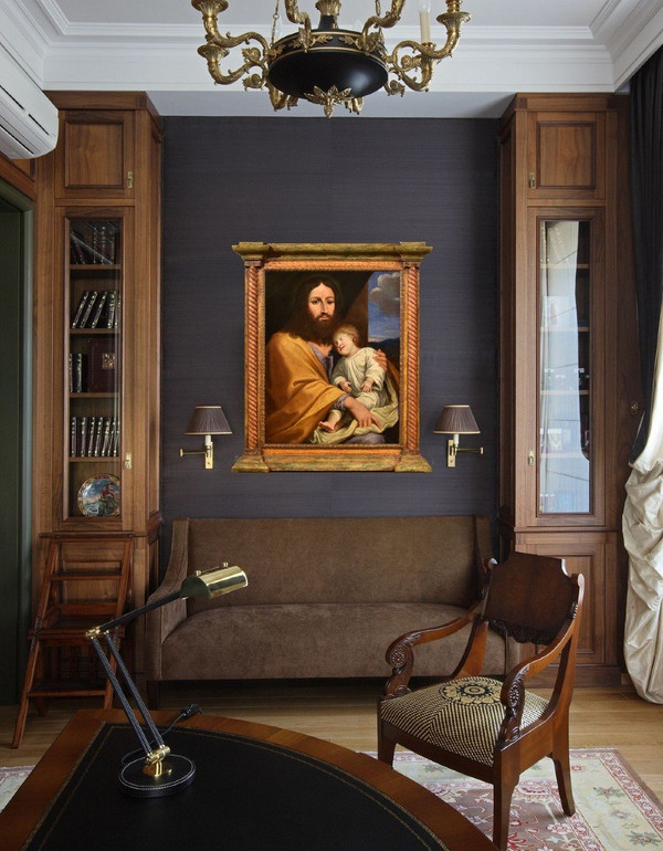 Jésus Avec Le Fils Du Client, Giovan Battista Salvi (1609 - 1685) Cercle / Suiveur