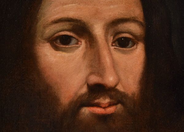 Jésus Avec Le Fils Du Client, Giovan Battista Salvi (1609 - 1685) Cercle / Suiveur