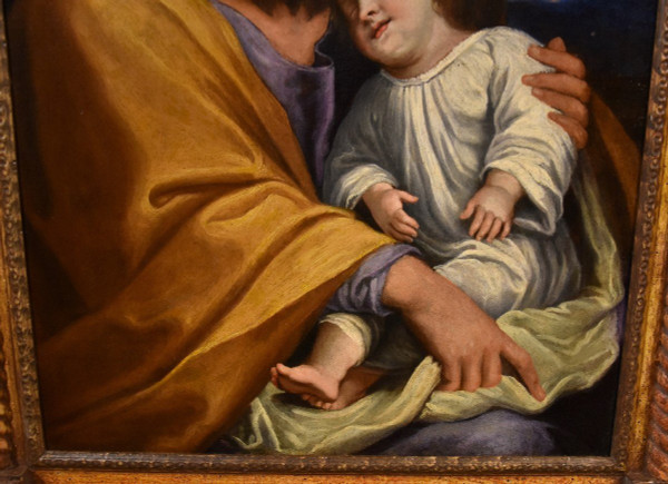Jésus Avec Le Fils Du Client, Giovan Battista Salvi (1609 - 1685) Cercle / Suiveur