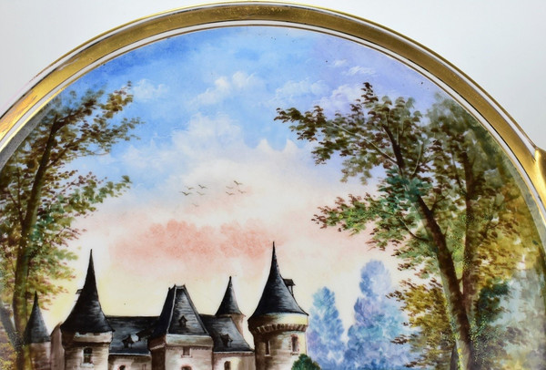 Grand Plateau En Porcelaine De Limoges