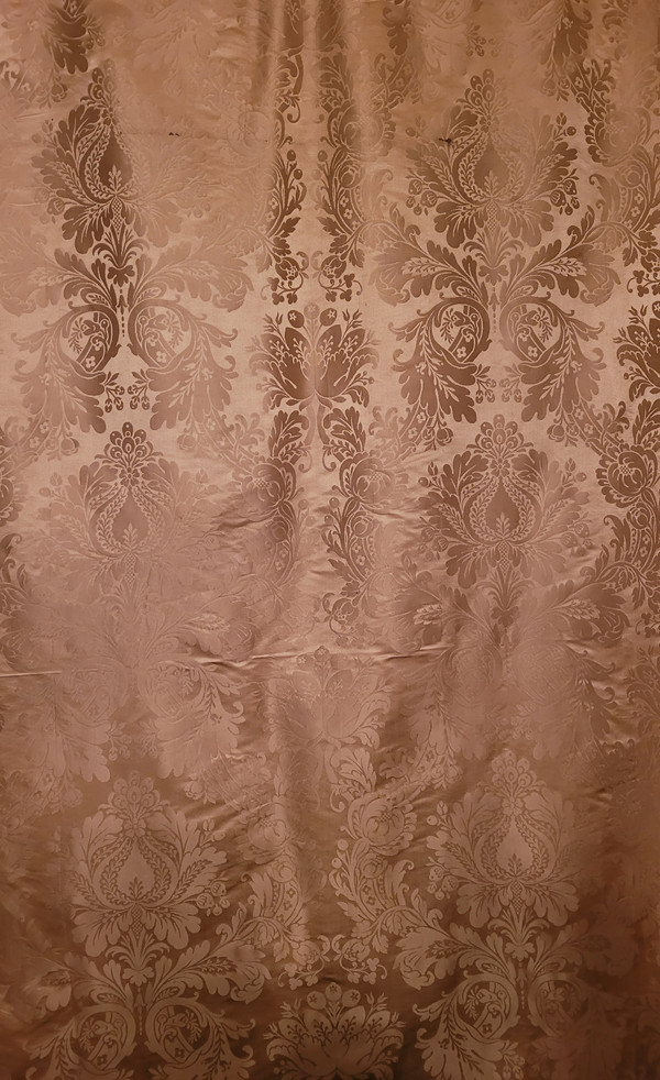 3 damask lengths, late 19th century period