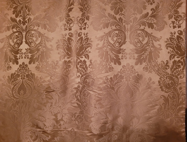 3 damask lengths, late 19th century period